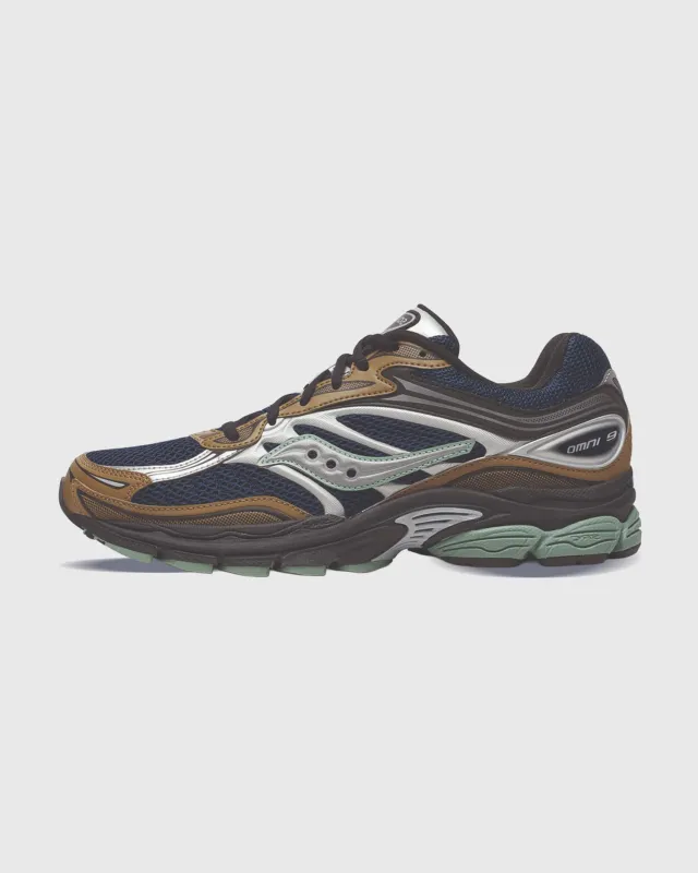 Saucony Progrid Omni 9 Sneaker Navy Bruin sold by Burned Sports
