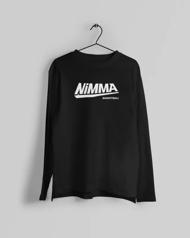Nimma Basketball Longsleeve Zwart made by Burned Sports