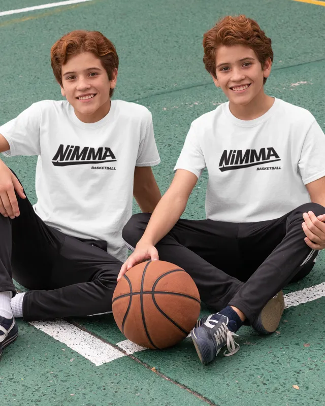 Nimma Basketball t-shirt Wit sold by Burned Sports