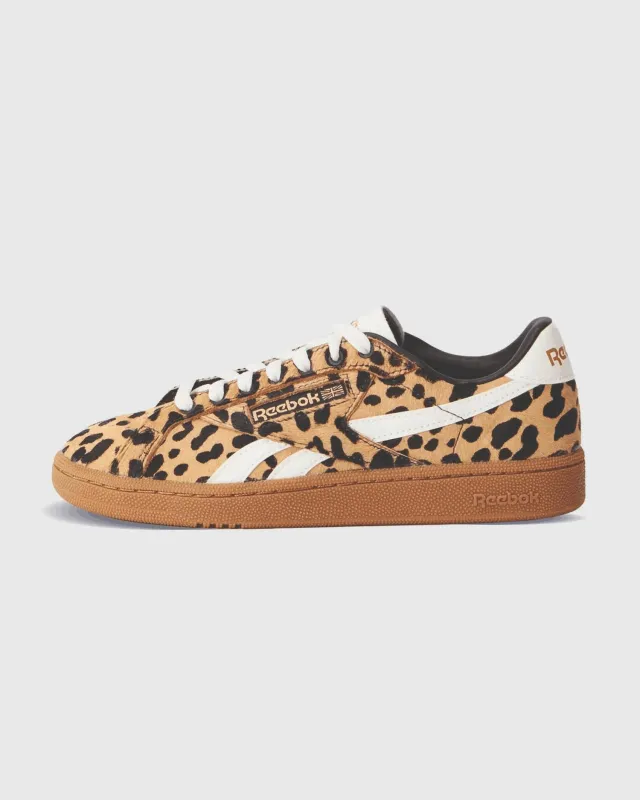 Reebok Club C Grounds Cheetah Chalk made by Burned Sports