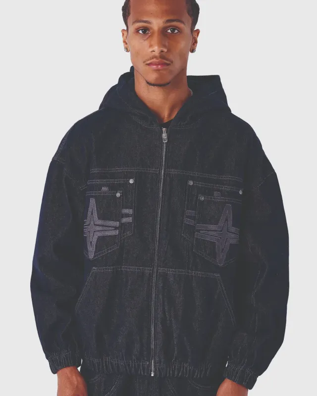 Project X Paris Denim Vest Donkerblauw made by Burned Sports