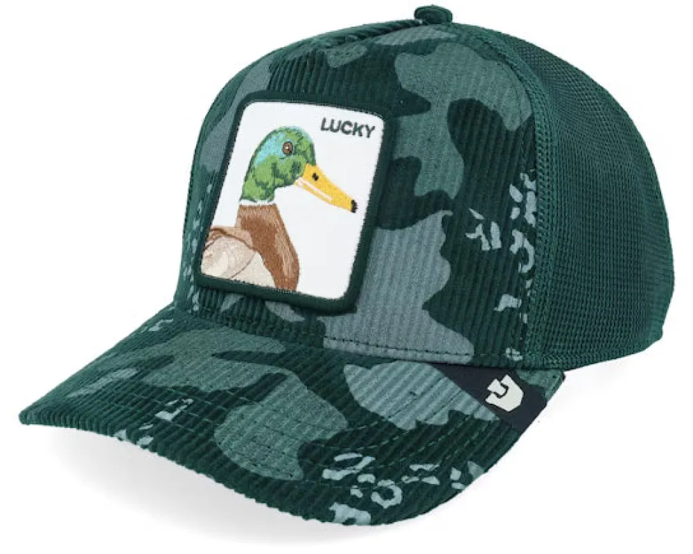 Goorin Duck Camo Trucker Cap Groen sold by Burned Sports