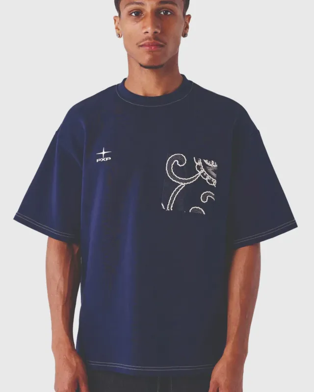 Project X Paris T shirt Bandana Navy made by Burned Sports