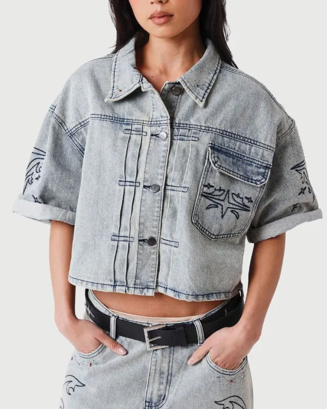 Project X Paris Dames Denim Vest sold by Burned Sports