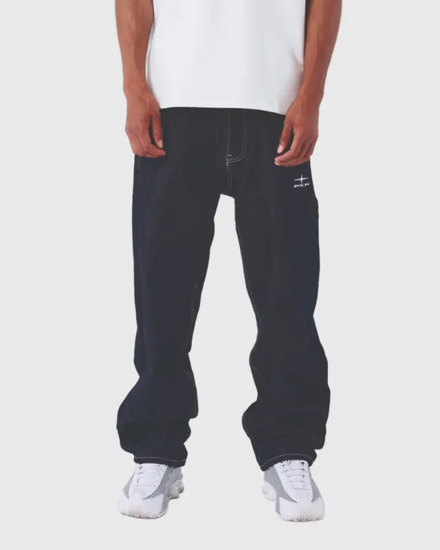 Project X Paris Bandana Denim Broek Donkerblauw made by Burned Sports