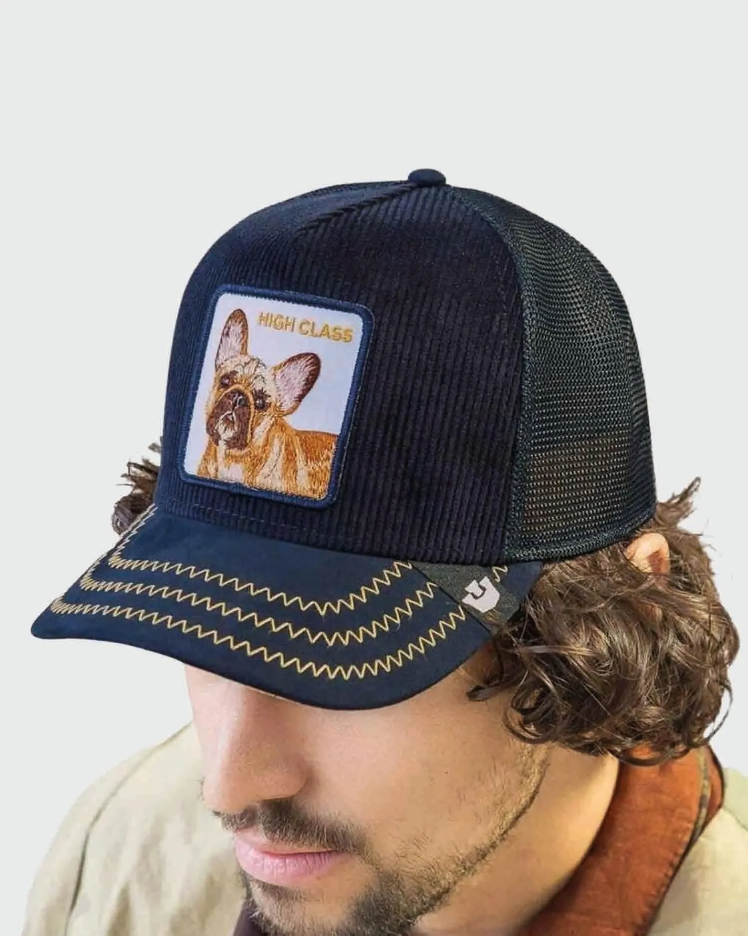 Goorin High Class Corduroy Cap Navy sold by Burned Sports product image thumbnail 2