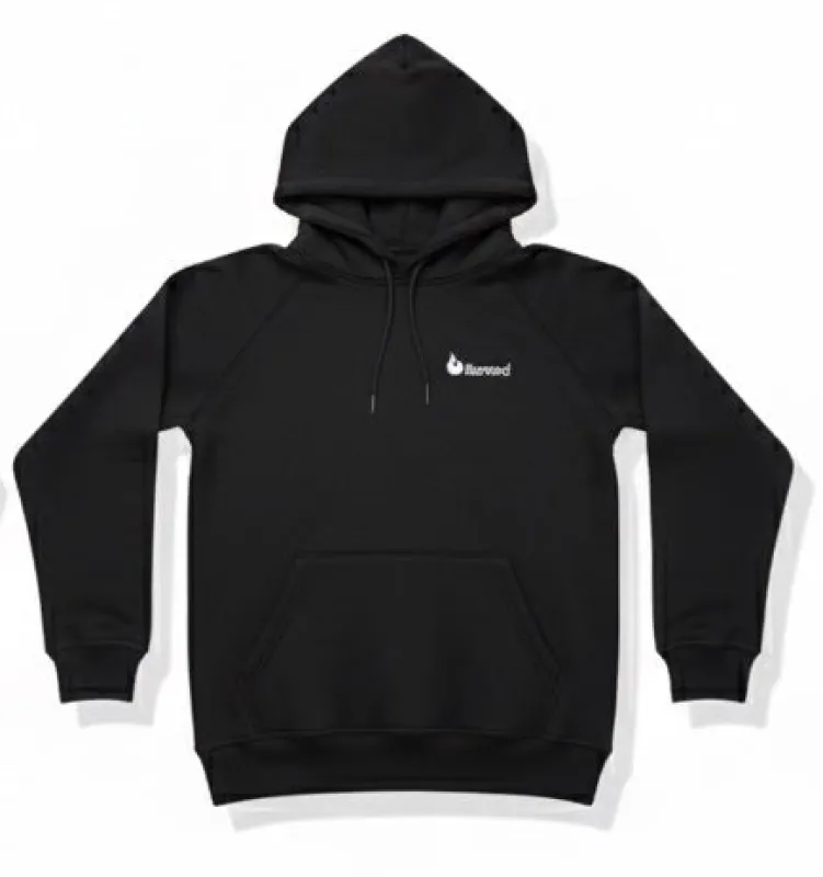 Burned Hoodie Zwart made by Burned Sports