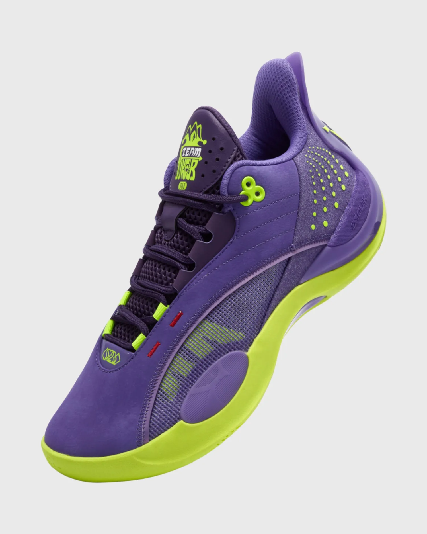 361 Degrees Team Joker Basketbalschoen Paars Groen sold by Burned Sports product image thumbnail 4