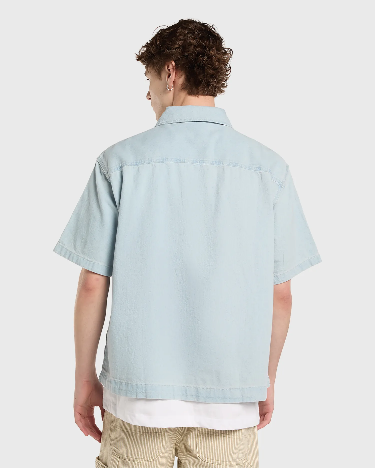 Dickies Denim Shirt SS Lichtblauw sold by Burned Sports product image thumbnail 4