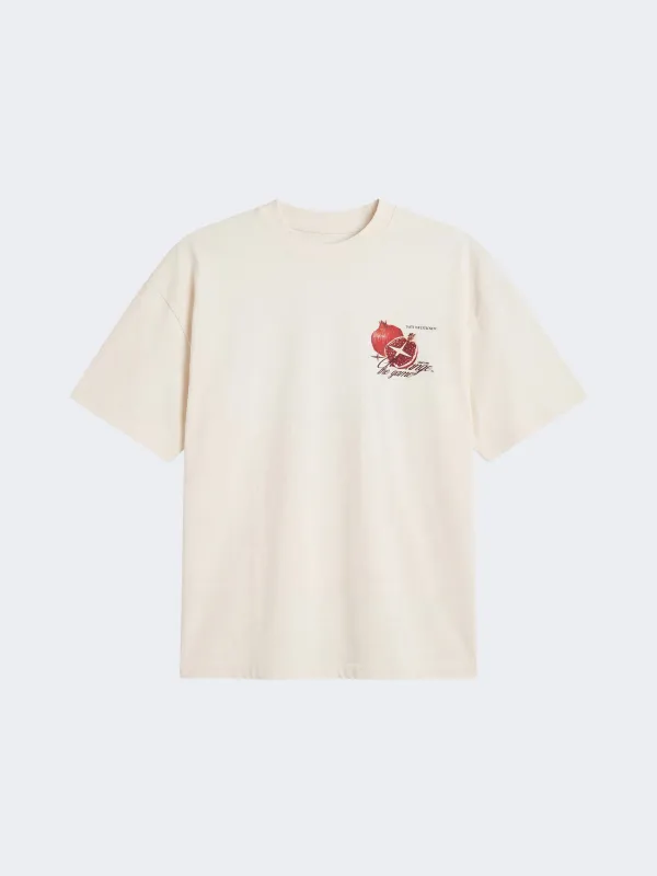 Project X Paris Pomegranate Oversized T-shirt Gebroken Wit made by Burned Sports