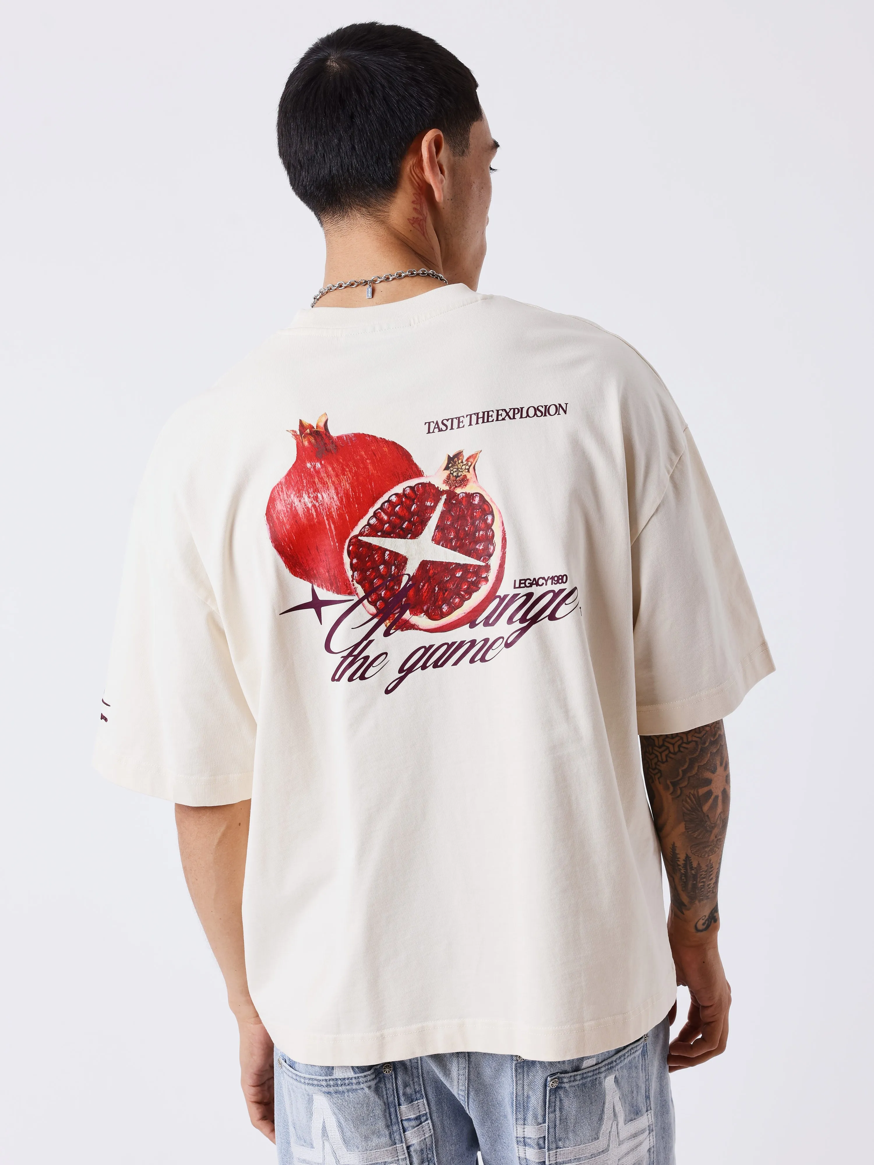Project X Paris Pomegranate Oversized T-shirt Gebroken Wit sold by Burned Sports product image thumbnail 4