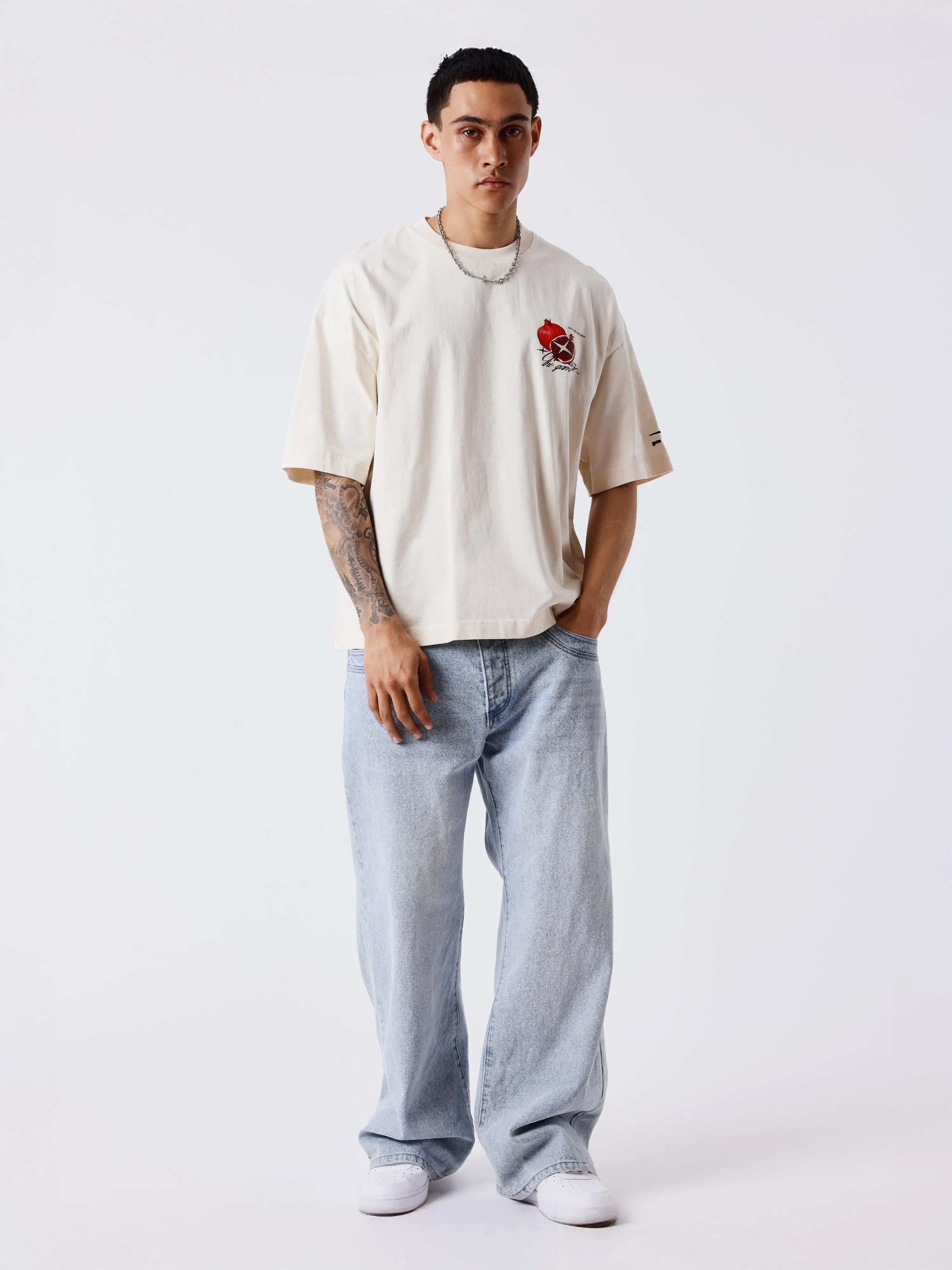Project X Paris Pomegranate Oversized T-shirt Gebroken Wit sold by Burned Sports product image thumbnail 5