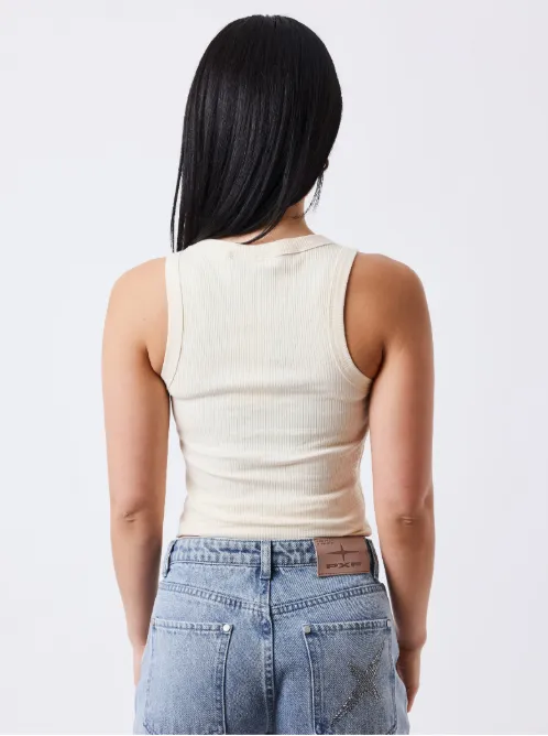 Project X Paris Dames Tank-Top Beige sold by Burned Sports product image thumbnail 2