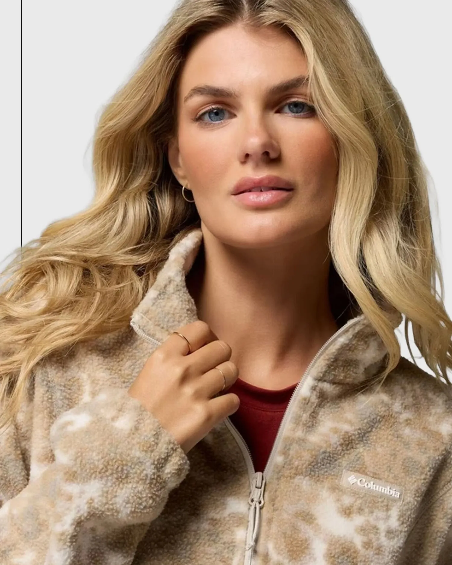 Columbia Timber Meadow MTR Printed Fleece Half Zip Dames Zand sold by Burned Sports product image thumbnail 4
