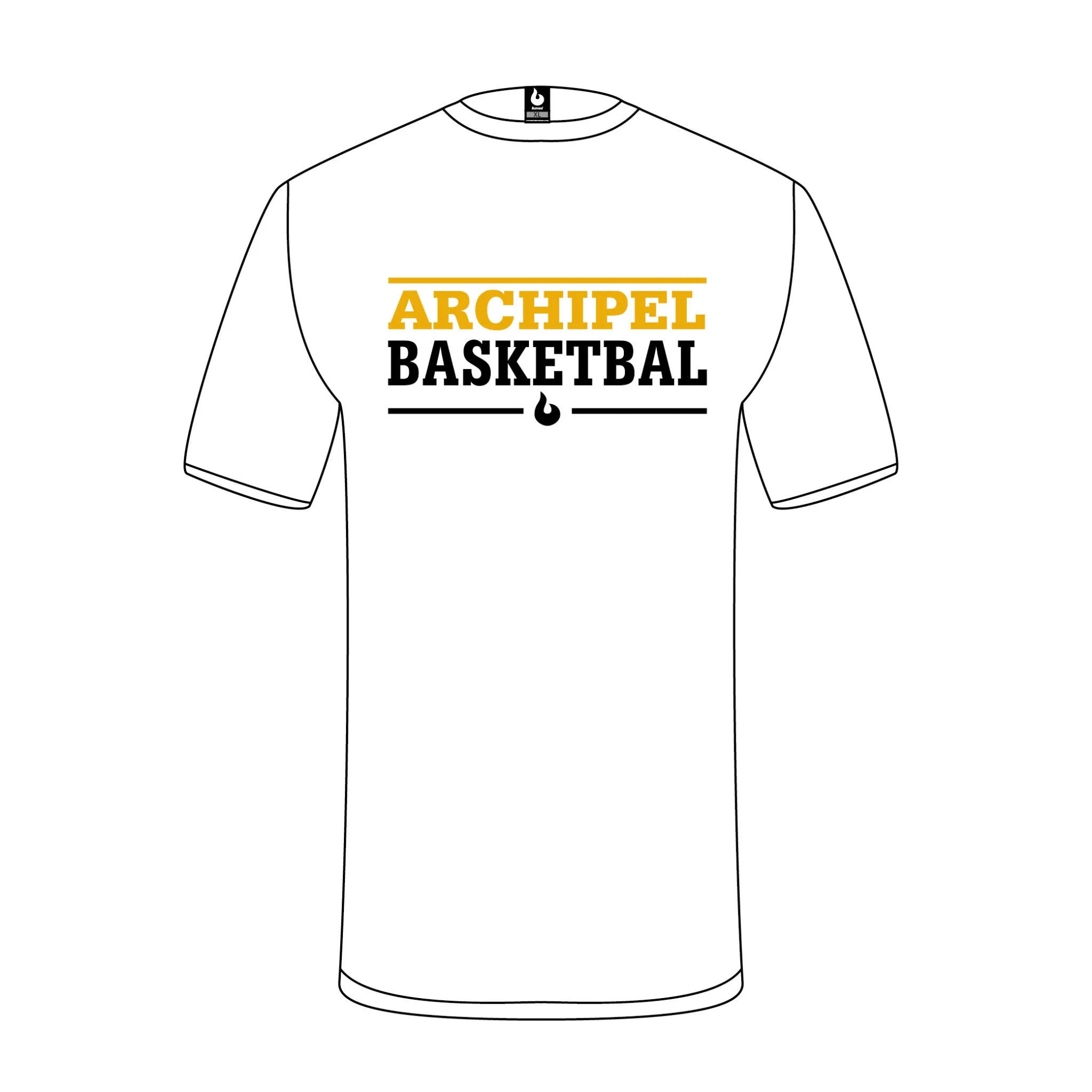 Archipel Culemborg T-shirt Tekst Wit sold by Burned Sports