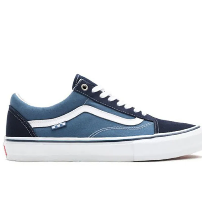Old Skool Skate Donkerblauw Wit sold by Burned Sports