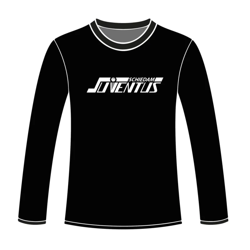 S.B.V. Juventus Longsleeve Logo Zwart sold by Burned Sports