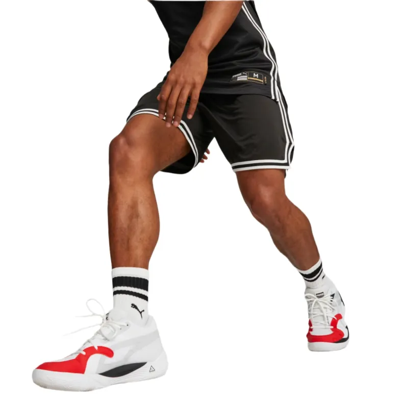 Puma Hoops Basketbalshort Heren Zwart sold by Burned Sports