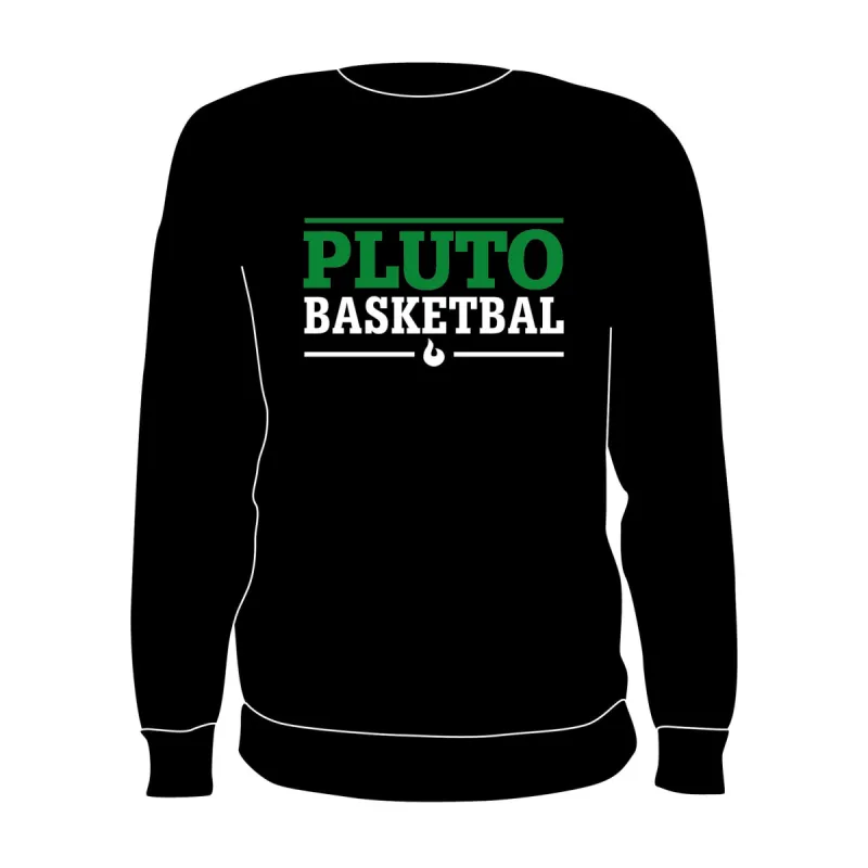 Pluto Wageningen Crewneck Zwart made by Burned Sports
