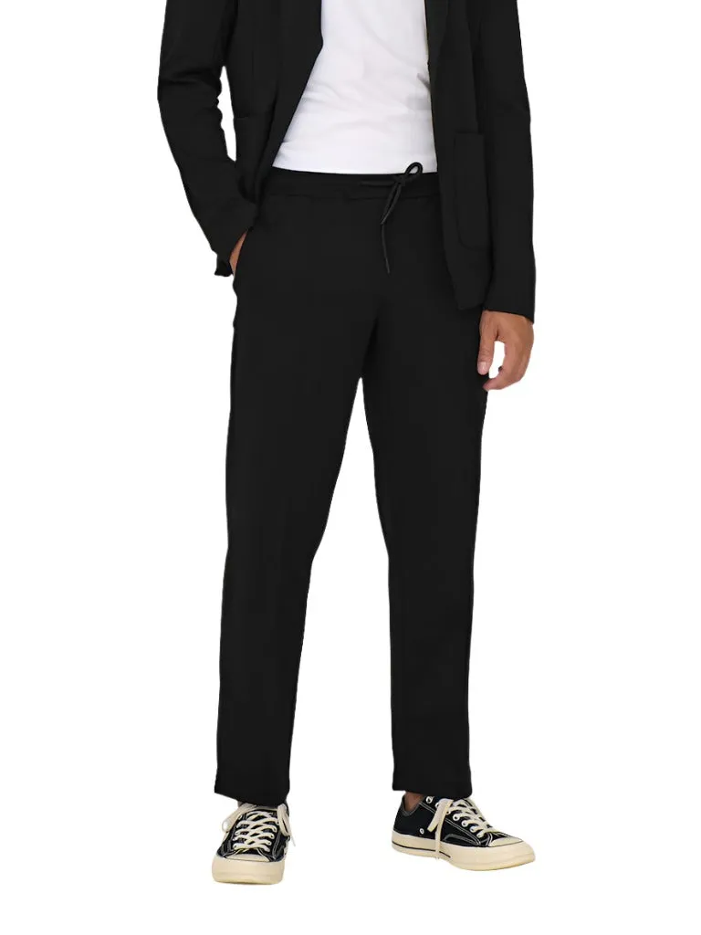 Only & Sons Jake Straight Jersey Pants Donkerblauw sold by Burned Sports