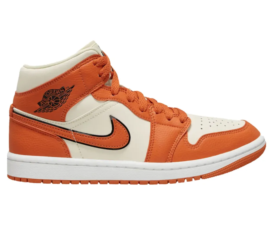 Air Jordan 1 Mid Coconut Milk Orange sold by Burned Sports