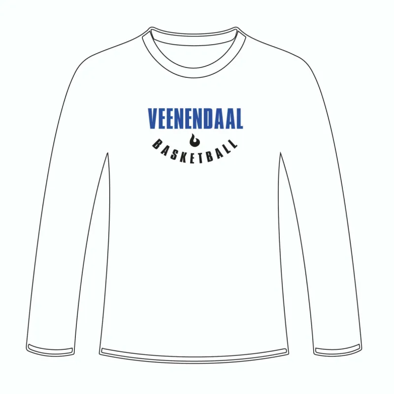 VBV Veenendaal Longsleeve Shootingshirt Wit sold by Burned Sports