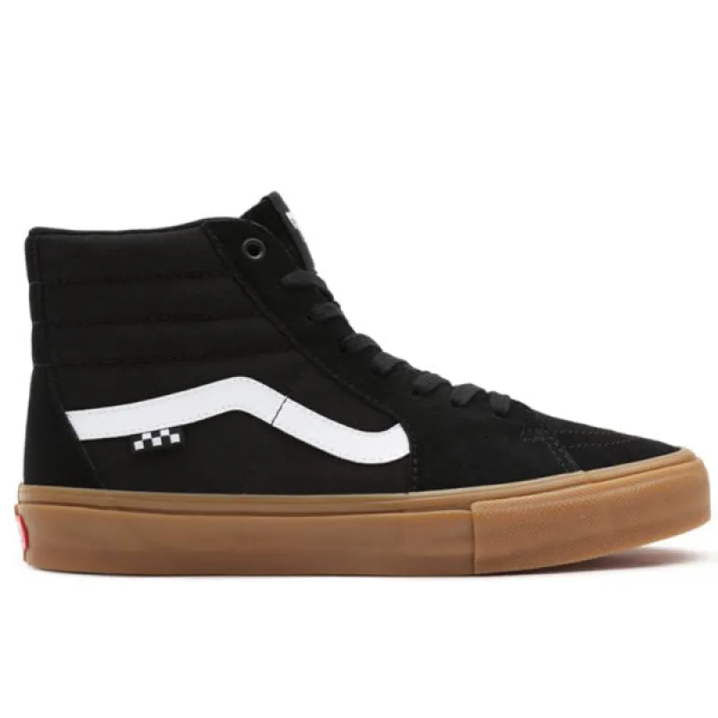 Sk8-Hi Skate Zwart Gum sold by Burned Sports