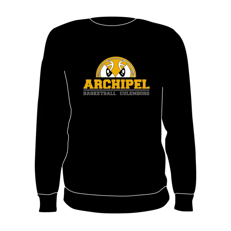 Archipel Culemborg Crewneck Logo Zwart sold by Burned Sports