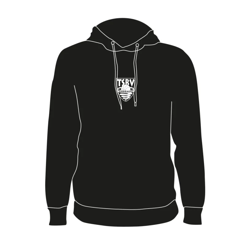 T.S.B.V. Pendragon Hoodie Logo Klein Zwart sold by Burned Sports