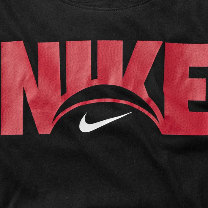 Nike Basketbal Dri-Fit Logo T-shirt Zwart Rood sold by Burned Sports product image thumbnail 3