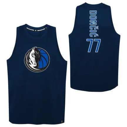 NBA Dallas Mavericks Luka Dončić Jersey Navy sold by Burned Sports