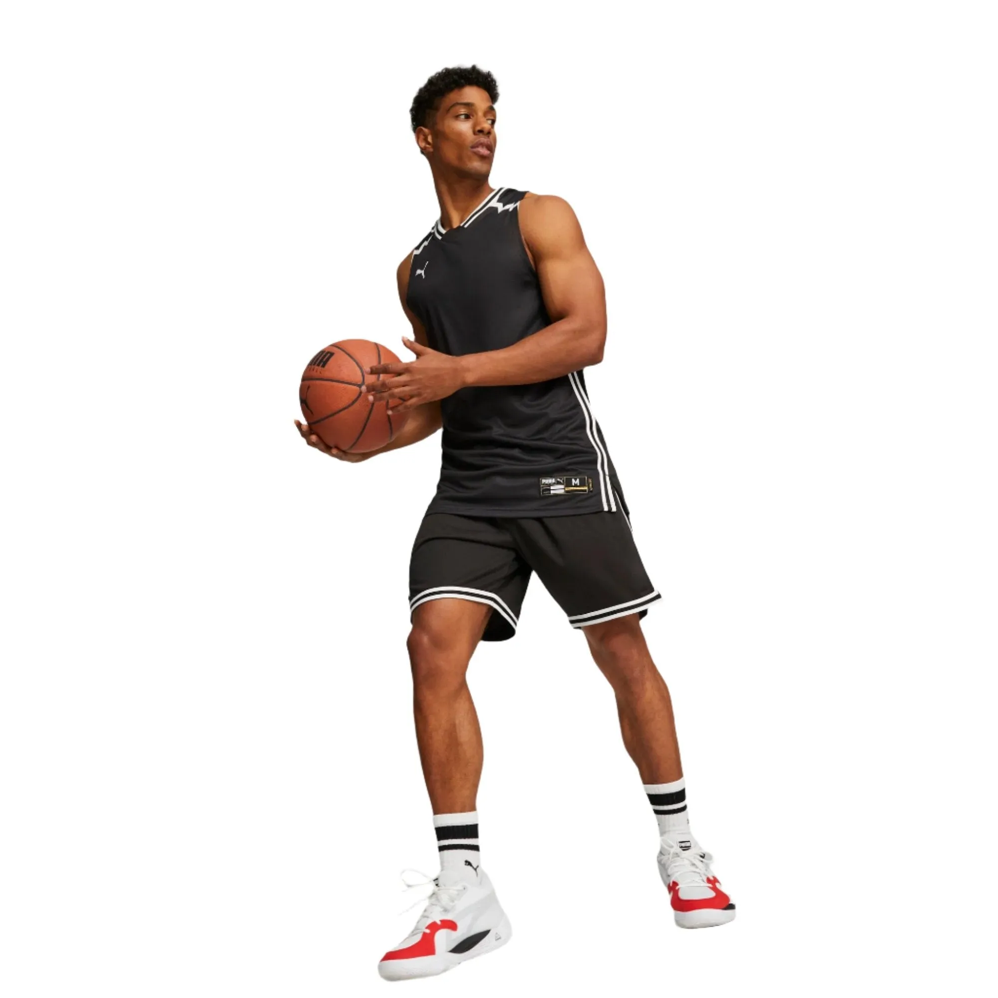 Puma Hoops Basketbal Shirt Heren Zwart sold by Burned Sports product image thumbnail 2