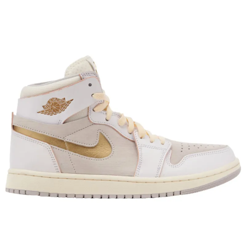 Air Jordan 1 Zoom CMFT 2 White Metallic Gold sold by Burned Sports