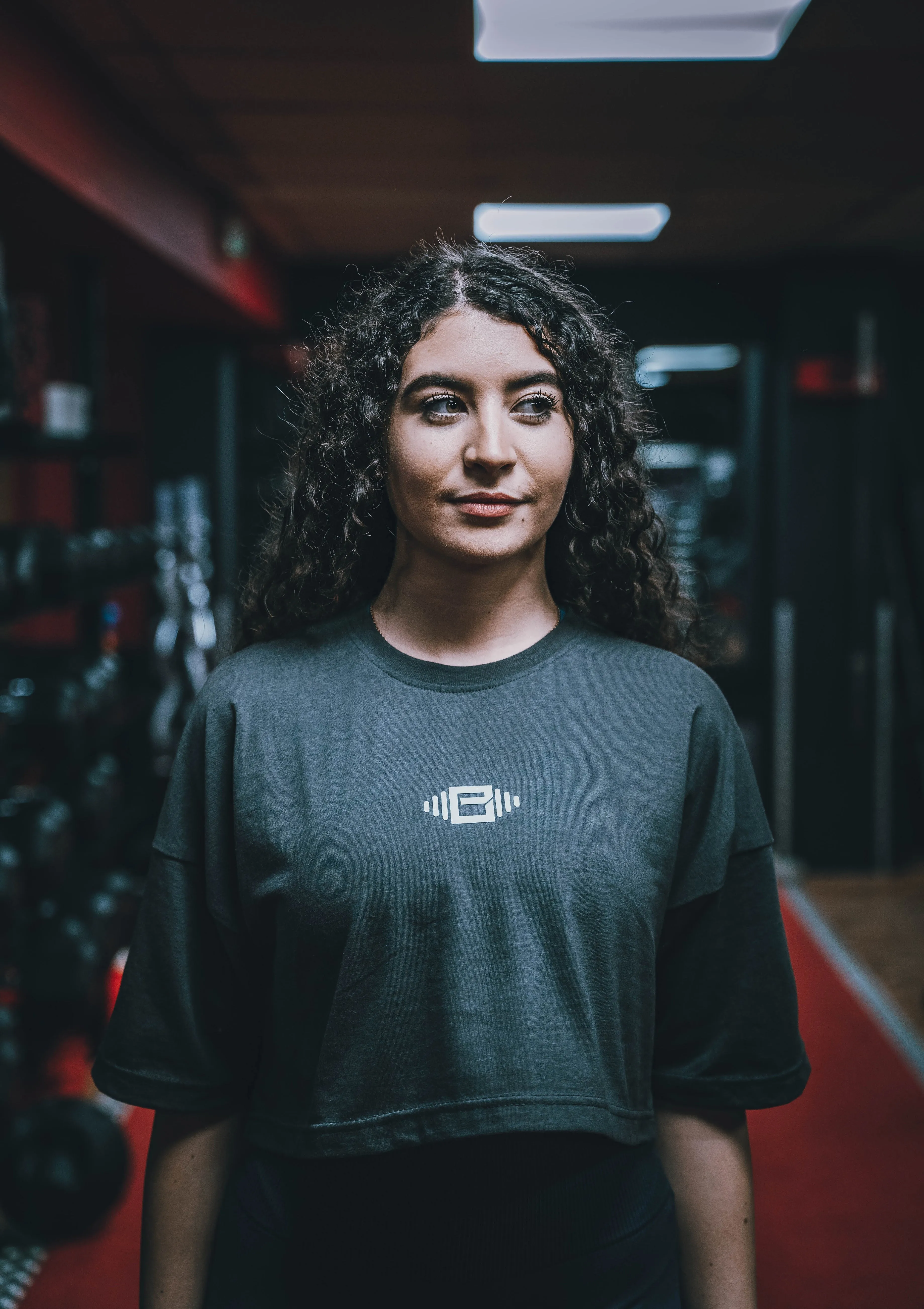 Buzz Physique Oversized Crop T-Shirt - Dark Grey sold by Buzz Physique product image thumbnail 4