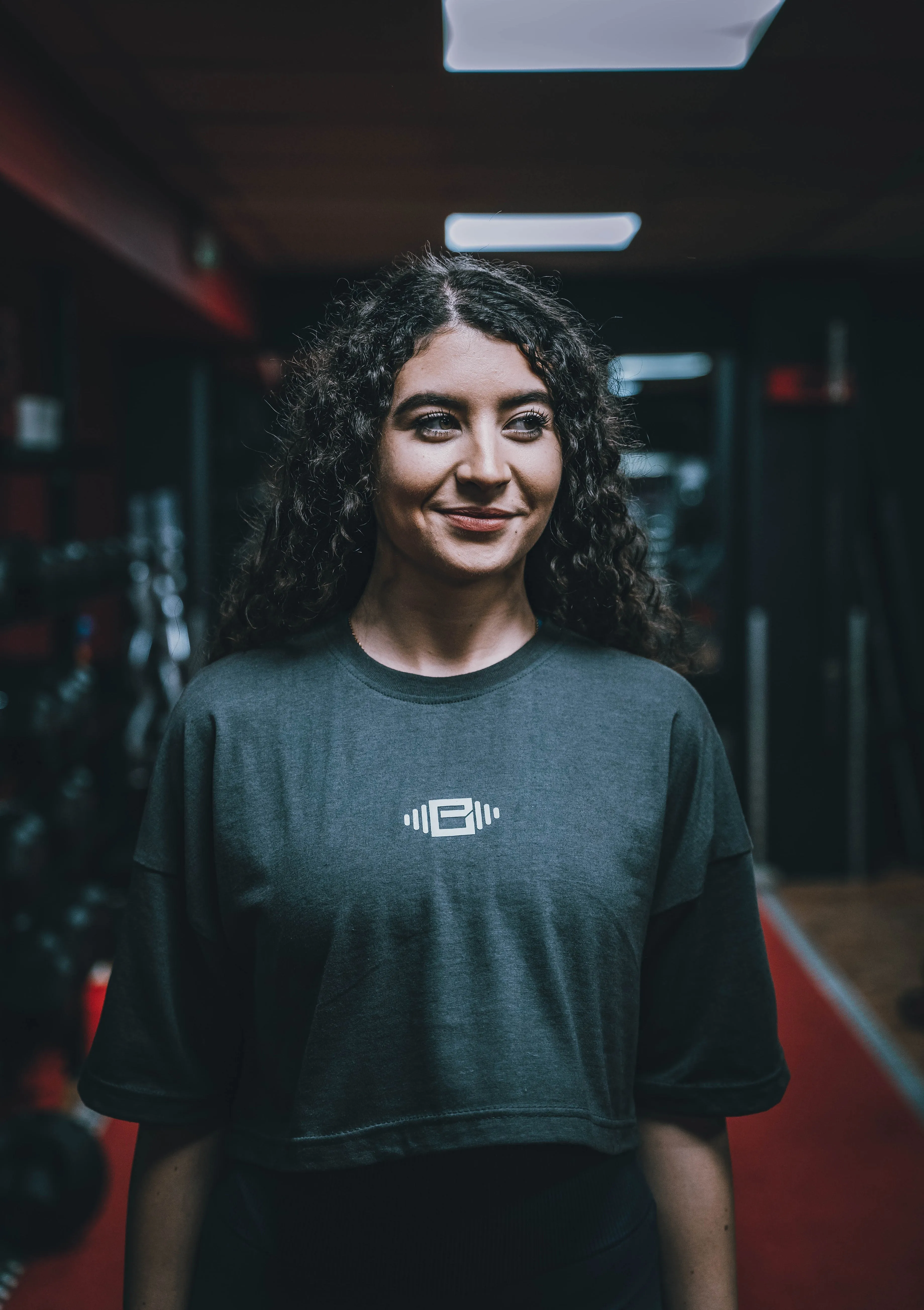 Buzz Physique Oversized Crop T-Shirt - Dark Grey sold by Buzz Physique