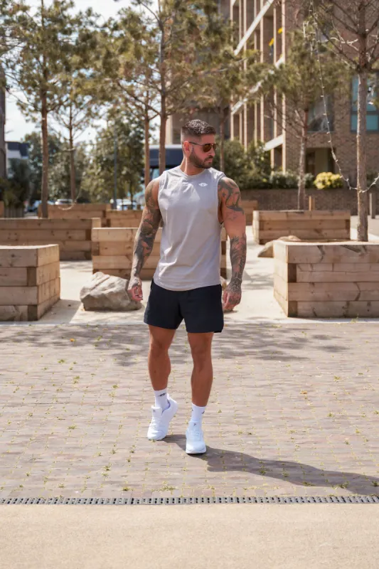 Buzz Physique Destiny Sleeveless T-Shirt - Grey sold by Buzz Physique
