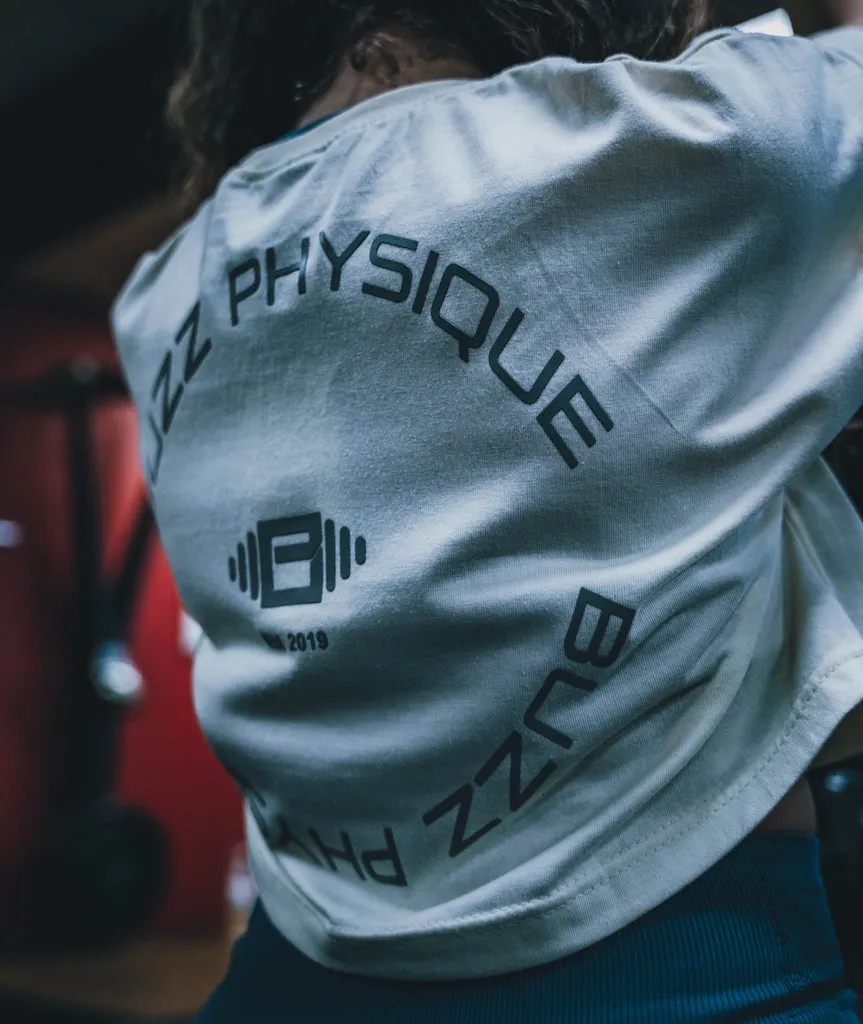 Buzz Physique Oversized Crop T-Shirt - Cream sold by Buzz Physique product image thumbnail 3