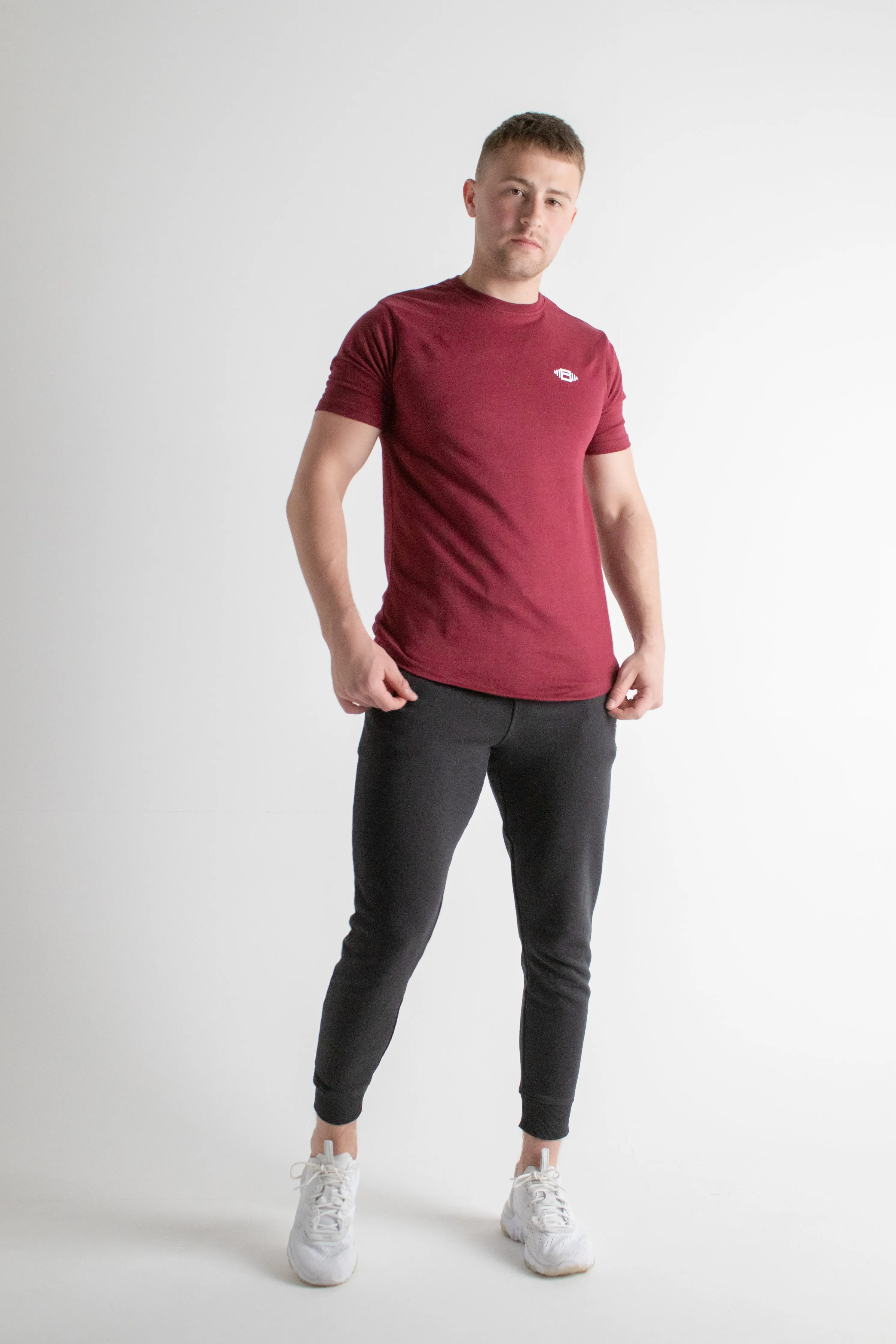 Buzz Physique Manhattan T-Shirt - Burgundy sold by Buzz Physique product image thumbnail 3