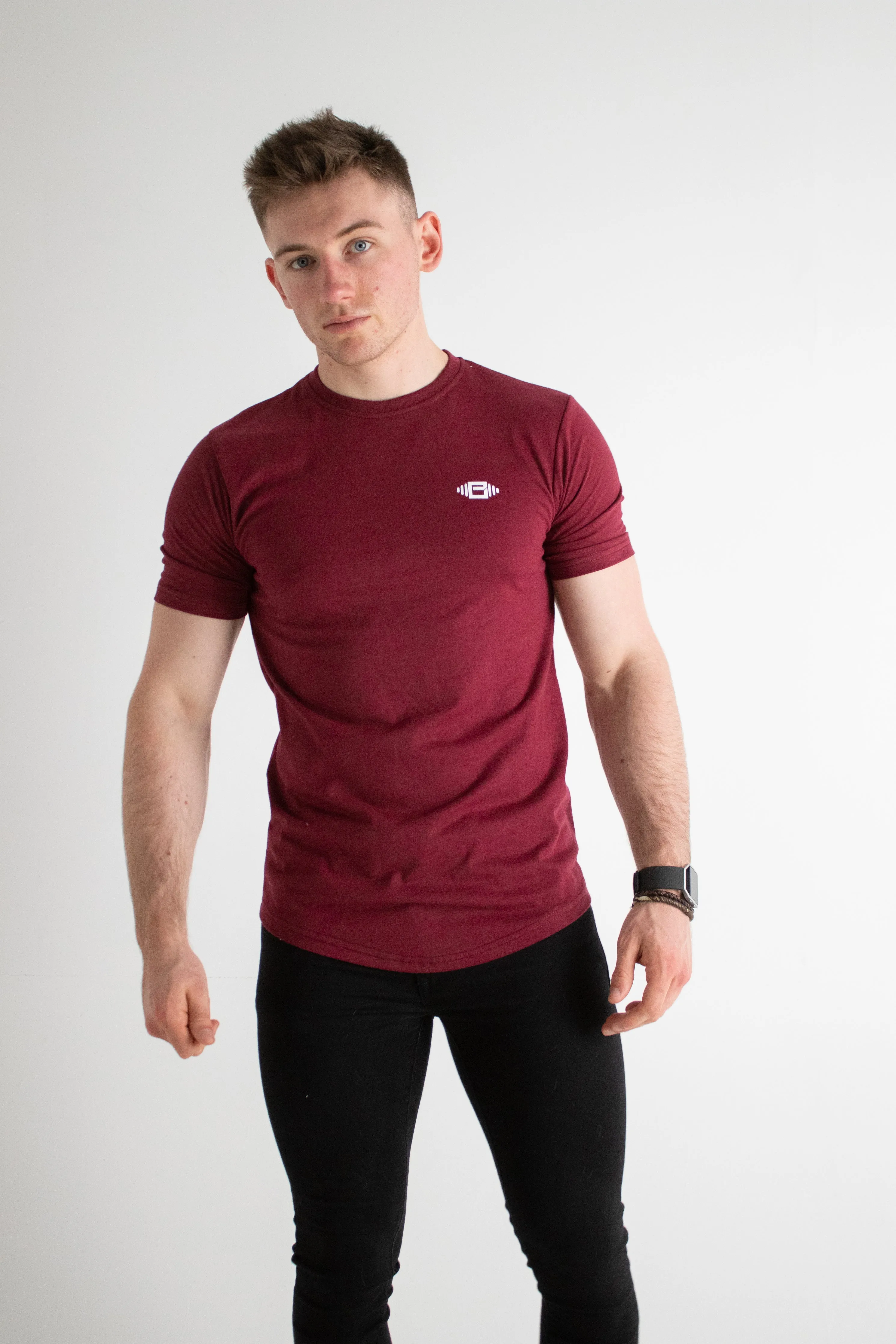 Buzz Physique Manhattan T-Shirt - Burgundy sold by Buzz Physique