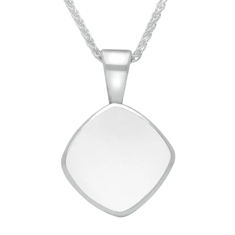 Sterling Silver Bauxite Cushion Shaped Necklace sold by C.W. Sellors