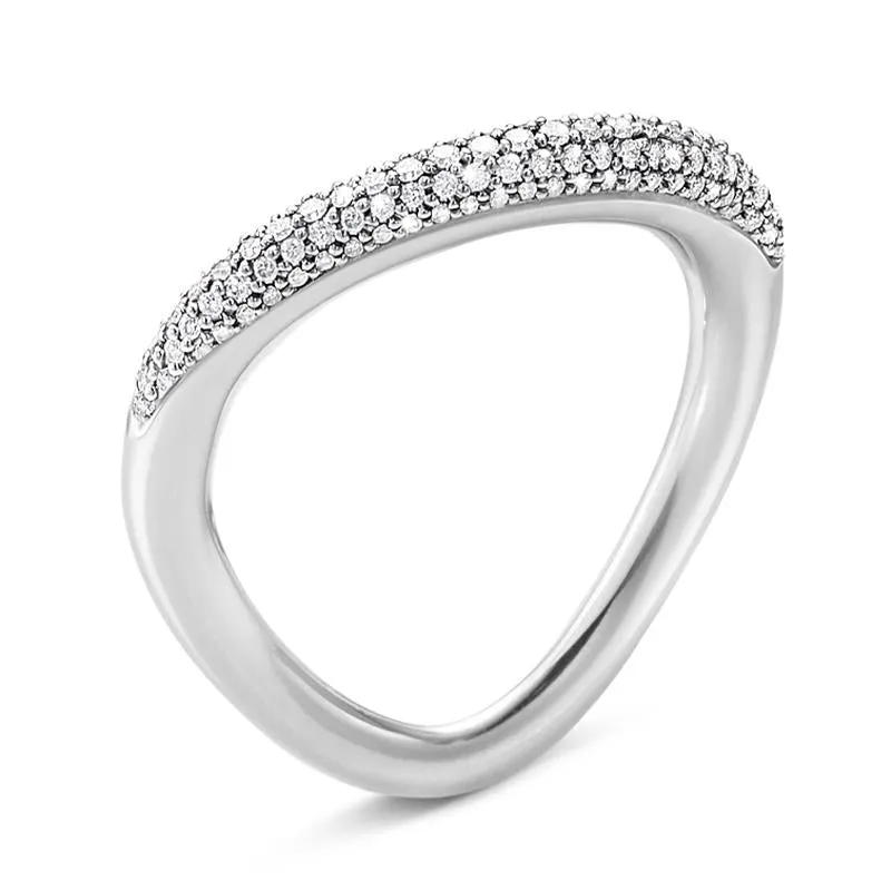 Georg Jensen Offspring Sterling Silver 0.29ct Diamond Ring sold by C.W. Sellors