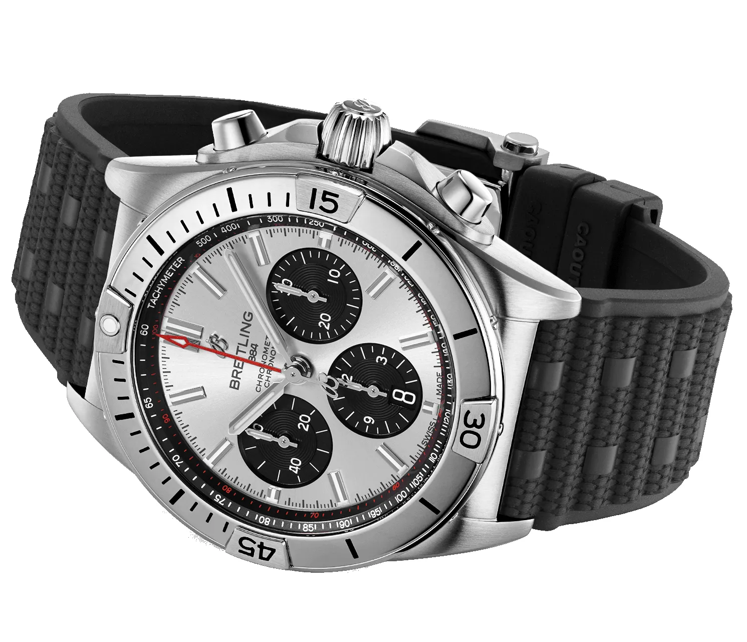 Breitling Chronomat B01 42 Silver Watch sold by C.W. Sellors product image thumbnail 4