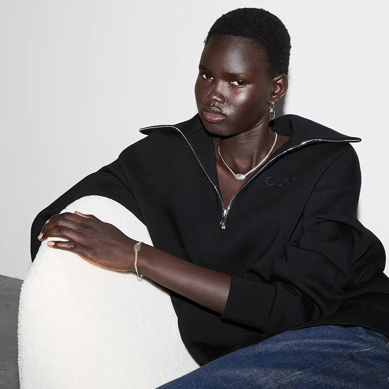 Gucci Trademark Sterling Silver Hoop Earrings sold by C.W. Sellors product image thumbnail 2