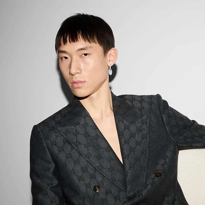 Gucci Trademark Sterling Silver Hoop Earrings sold by C.W. Sellors product image thumbnail 3