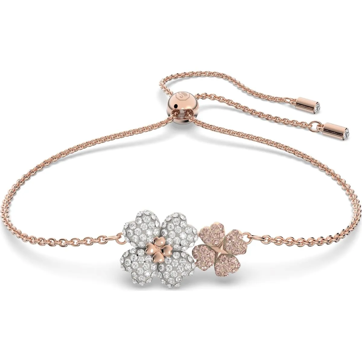 Swarovski Latisha Rose Gold Tone Plated Mulitcoloured Crystal Flower Bracelet D sold by C.W. Sellors