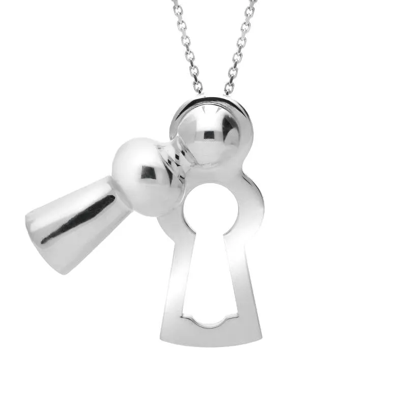 Sterling Silver Chatsworth Keyhole Necklace D sold by C.W. Sellors