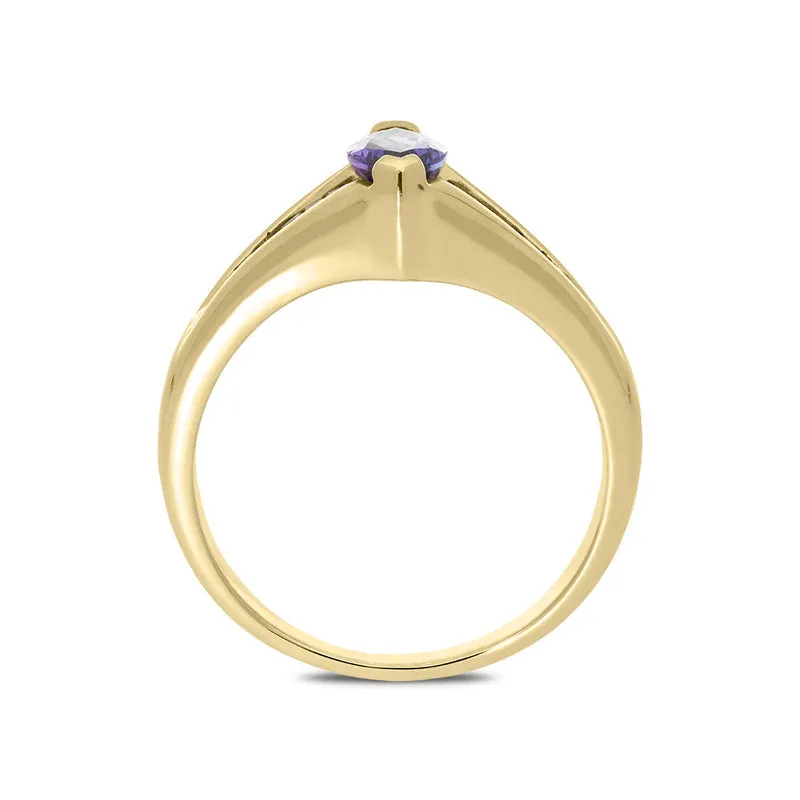 18ct Yellow Gold Tanzanite Diamond Ring D sold by C.W. Sellors product image thumbnail 2