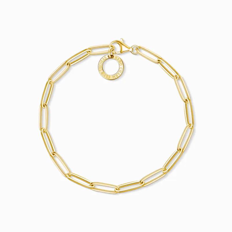 Thomas Sabo Charm Club Yellow Gold Charm Bracelet sold by C.W. Sellors