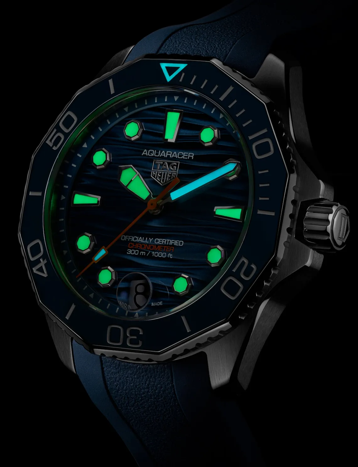 TAG Heuer Aquaracer Professional 300 GMT Rubber Watch sold by C.W. Sellors product image thumbnail 4