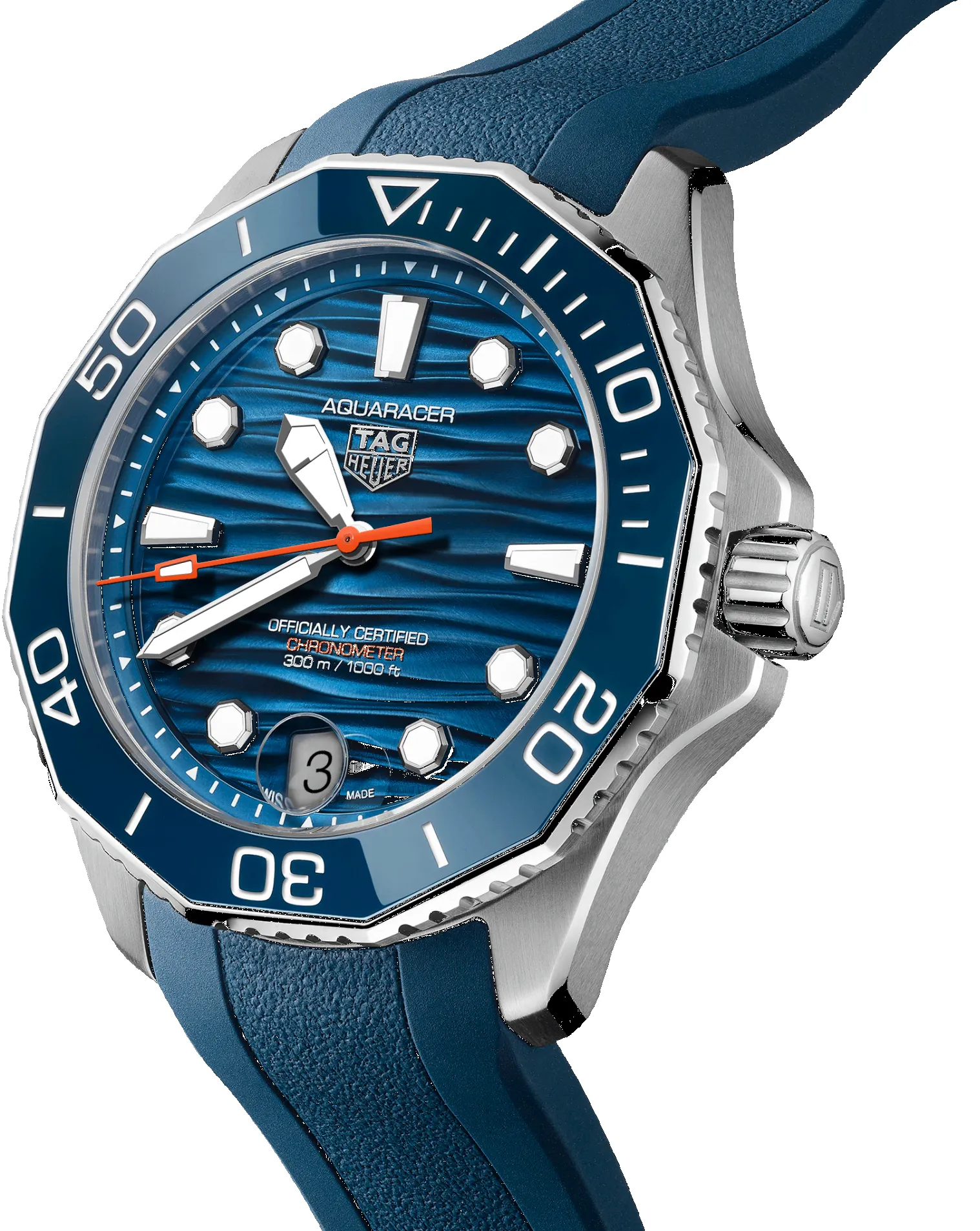 TAG Heuer Aquaracer Professional 300 GMT Rubber Watch sold by C.W. Sellors product image thumbnail 3